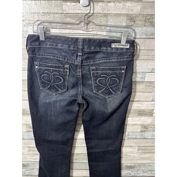 Women’s Express Denim Jeans Dark Wash Skinny Leg Size 2 Short - Picture 14 of 16